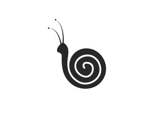 snail logo template vector icon illustration design 