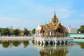 Ayutthaya Province, Thailand - January 29, 2017: Bang Pa-In Palace, Thai Royal Residence