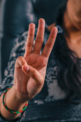 Obraz premium Human Hand showing Ok Gesture