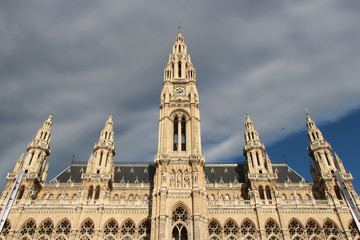 city hall (rathaus) in vienna (austria)