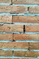 old brick wall of red bricks
