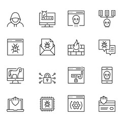 Cyber Security Icon Set