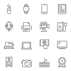 Electronic Devices Icon Set
