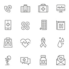 Medical And Healthcare Icon Set