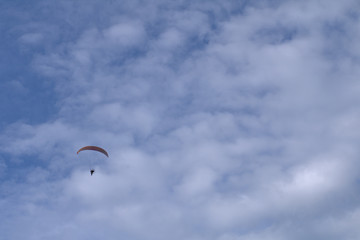 paraglider in the sky,sport, paraglider, fly, blue, extreme, flying, freedom, air, adventure,...