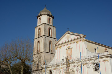 Fototapeta na wymiar Italia : Chiesa Santissima Annunziata,Giffoni Valle Piana,Aprile 2019.