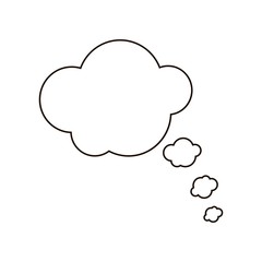 Fototapeta premium Speech bubbles thin line icon