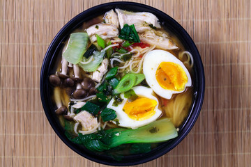 Ramen with chicken and egg