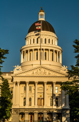 California State Capitol Building in Late Light