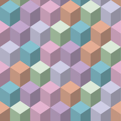 vector image of abstract cubik seamless background