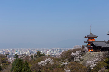 View of kyoto from Kiyomizu-dera temple