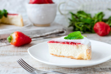 Strawberry Portioned Cheesecake