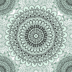 Ornamental seamless pattern with mandala. Vintage, paisley elements. Ornament. Traditional, Ethnic, Turkish, Indian motifs. Great for fabric and textile, wallpaper, packaging or any desired idea