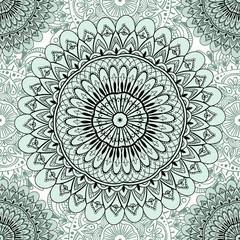 Ornamental seamless pattern with mandala. Vintage, paisley elements. Ornament. Traditional, Ethnic, Turkish, Indian motifs. Great for fabric and textile, wallpaper, packaging or any desired idea