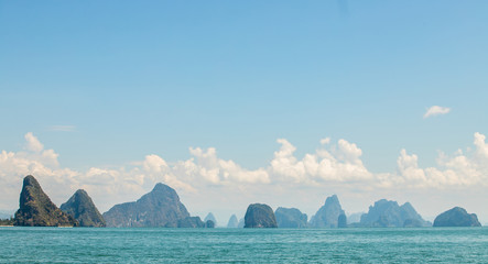 Island view in Phang Nga province