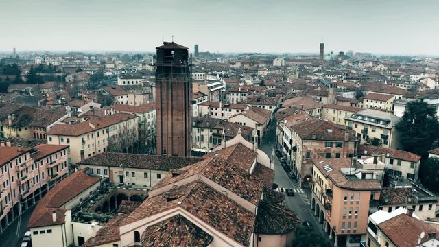 Aerial view of Treviso, Italy