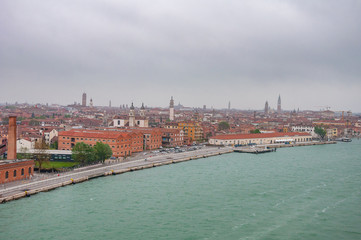 Fototapeta na wymiar Panorama view of Venice