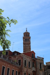 Old tower in Venice (Italy)