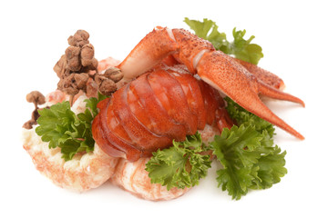 boiled crawfish
