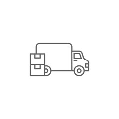 Industry flat, delivery, distribution, retail, store, transportation, warehouse icon