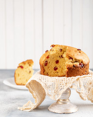 Panettone is the traditional Italian dessert for Christmas or Easter cake