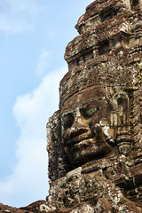 Bayon ruins in Cambodia.