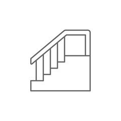 Stairs, mall icon. Element of trade mall icon. Thin line icon for website design and development, app development. Premium icon