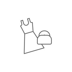 Clothes, mall, shopping icon. Element of trade mall icon. Thin line icon for website design and development, app development. Premium icon