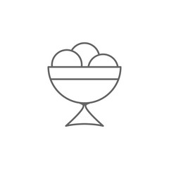 Ice-cream, shop, mall icon. Element of trade mall icon. Thin line icon for website design and development, app development. Premium icon