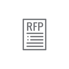 RFP Icon - request for proposal concept or idea