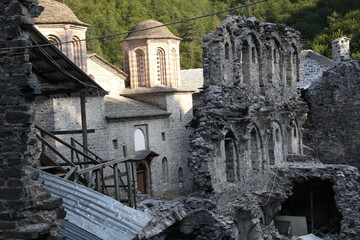 Temple on Mount Olympus in Greece