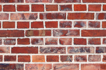 aged red brick stone wall