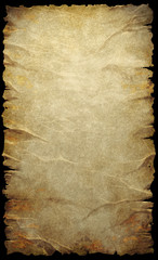 Fantasy scroll with torn edges