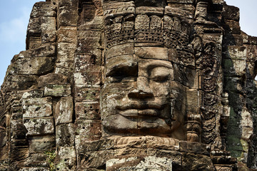 Obraz premium Bayon ruins in Cambodia.
