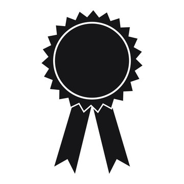 Award icon vector isolated solid