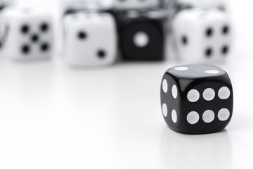 dice isolated on white background