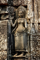 Bayon ruins in Cambodia.