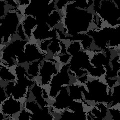 Urban camouflage of various shades of black and grey colors
