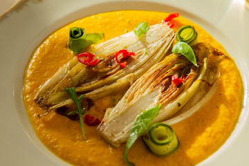 Baked Chicory with Curry