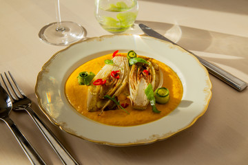 Baked Chicory with Curry 2
