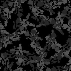 Urban camouflage of various shades of black and grey colors