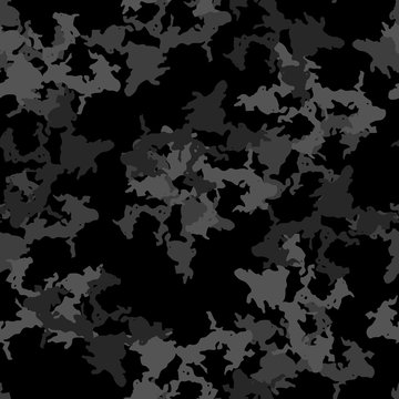 Urban camouflage of various shades of black and grey colors