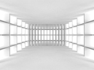 Abstract Modern White Architecture Background