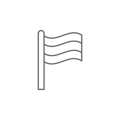 Netherlands flag icon. Element of Holland icon. Thin line icon for website design and development, app development. Premium icon