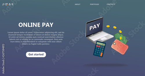 Online Payment Secure Secure Money Transfer Landing Page - 