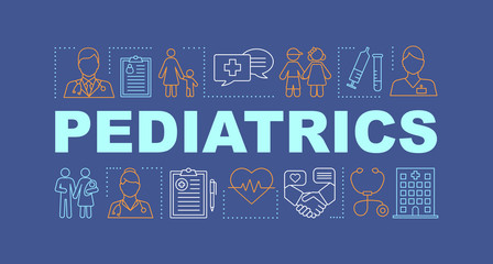 Pediatrics word concepts banner