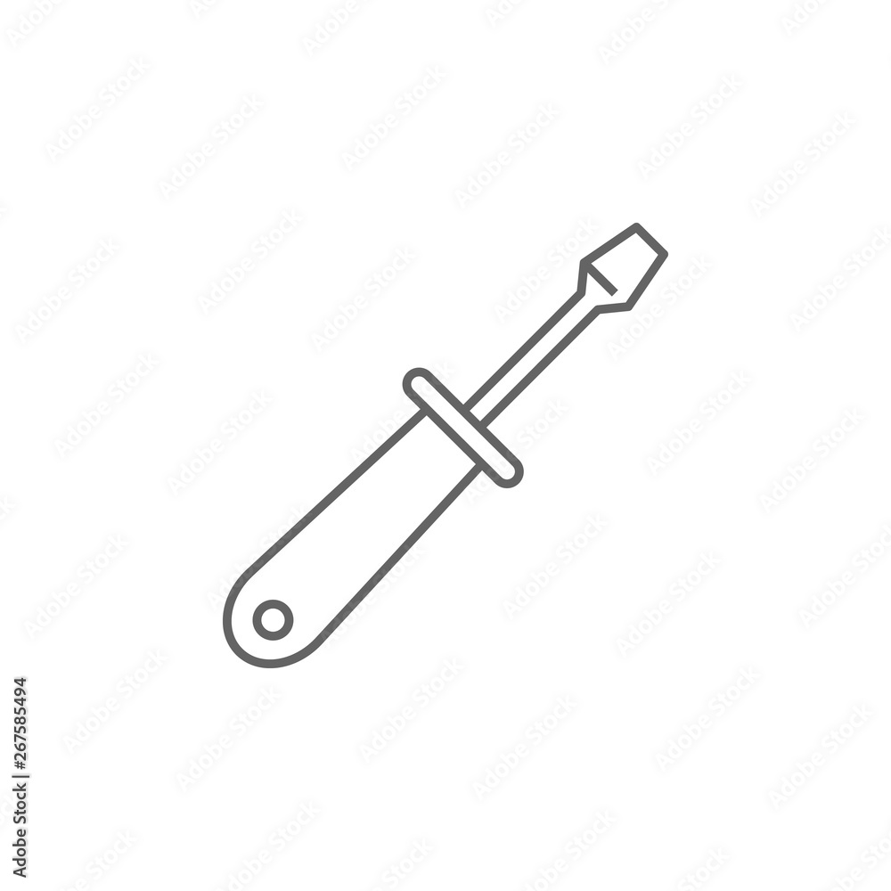 Poster plumber, tools icon. element of plumber icon. thin line icon for website design and development, app