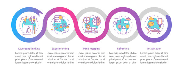 Professional qualities vector infographic template