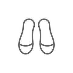 Woman pair of shoes, theatre icon. Element of theatre icon. Thin line icon for website design and development, app development. Premium icon