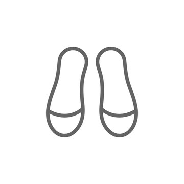 Woman pair of shoes, theatre icon. Element of theatre icon. Thin line icon for website design and development, app development. Premium icon